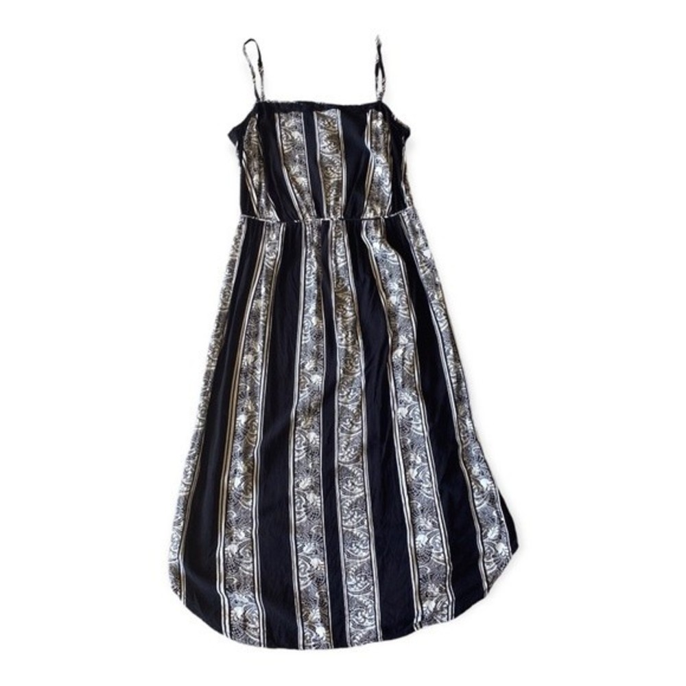 Frenchi Black And White Summer Dress